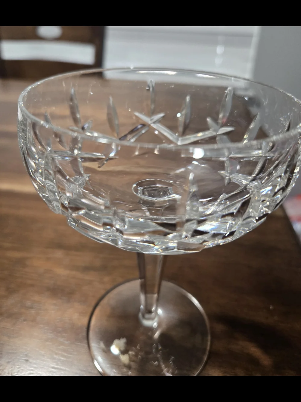 Gorham Princess Anne Clear Cut Crystal Champagne Coupe